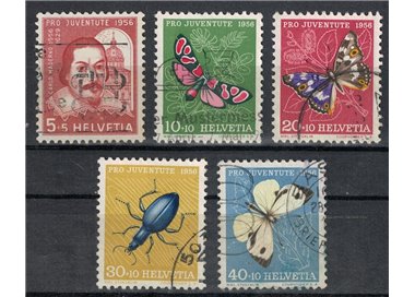 SVIZZERA 1956 Pro Juventute 5v us