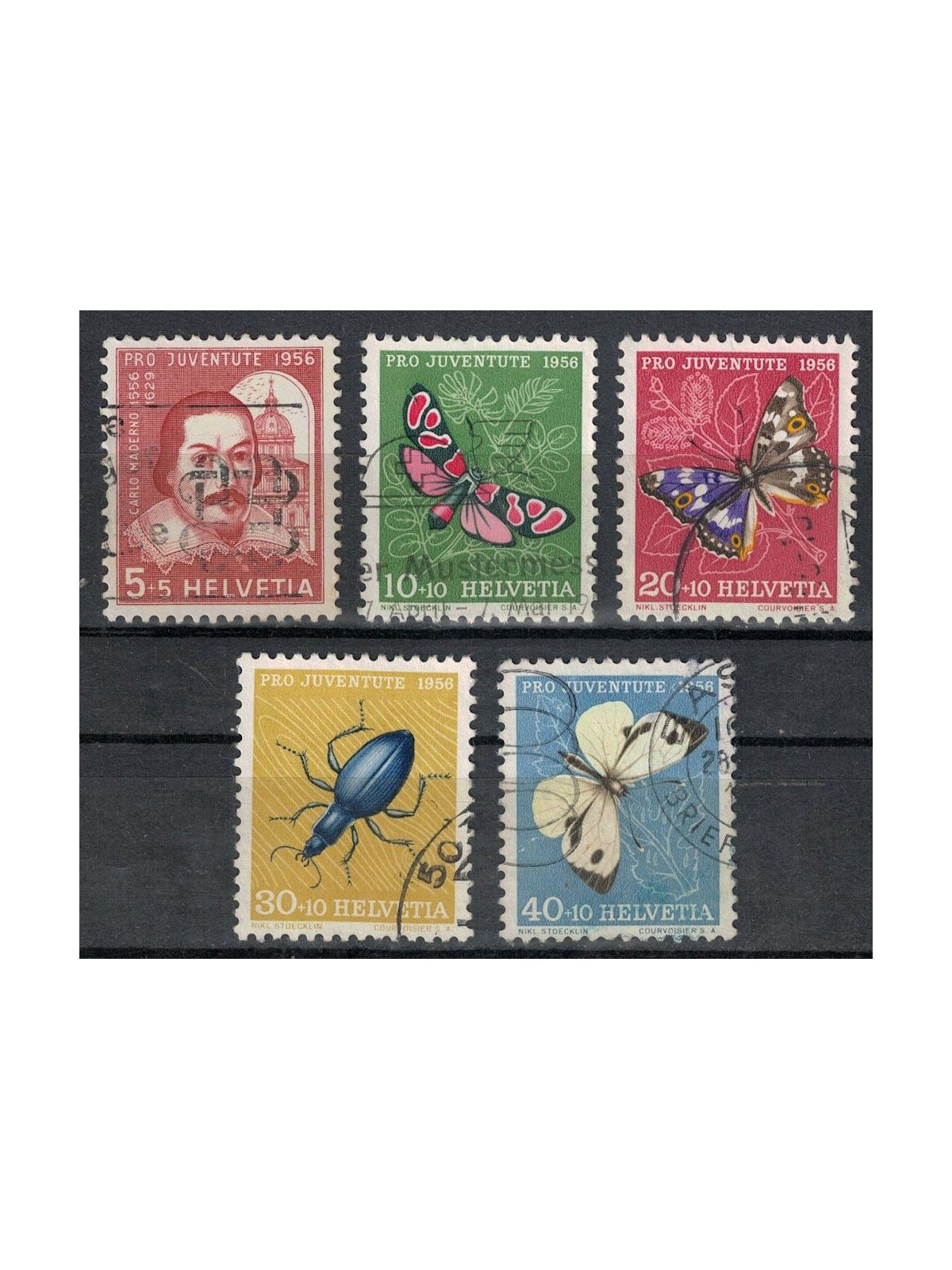 SWITZERLAND 1956 Pro Juventute 5v us