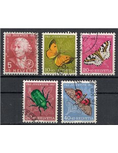 SWITZERLAND 1957 Pro Juventute 5v us