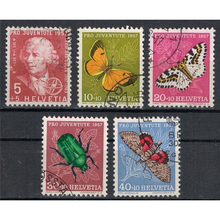 SWITZERLAND 1957 Pro Juventute 5v us