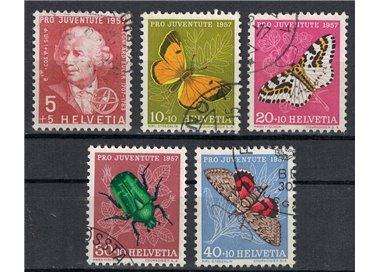 SWITZERLAND 1957 Pro Juventute 5v us