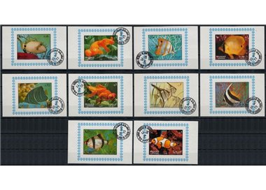 SHARJAH 1972 Fauna marina, pesci 10 BF us
