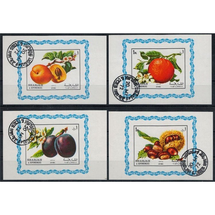 SHARJAH 1972 Frutta 4 BF us