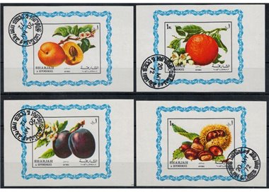 SHARJAH 1972 Frutta 4 BF us