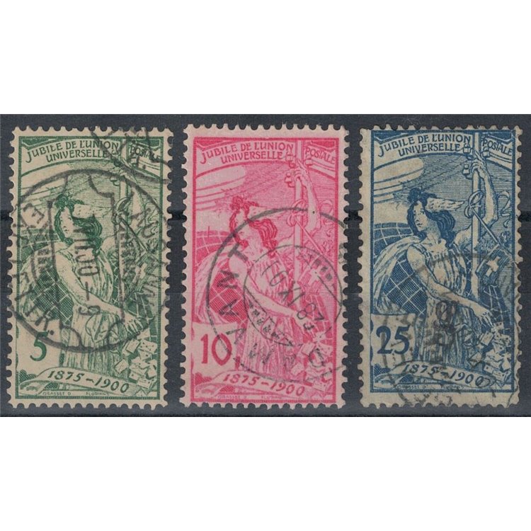 SWITZERLAND 1900 Universal Postal Union 3v us