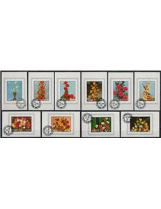 SHARJAH 1972 Fiori diversi 10 BF us