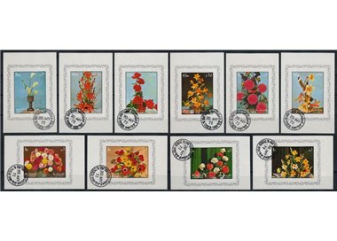 SHARJAH 1972 Various Flowers 10 s/s us