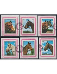 SHARJAH 1972 Fauna, cavalli 6 BF us