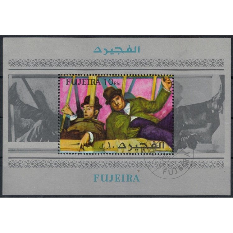 FUJEIRA 1972 Stan Laurel & Oliver Hardy s/s us