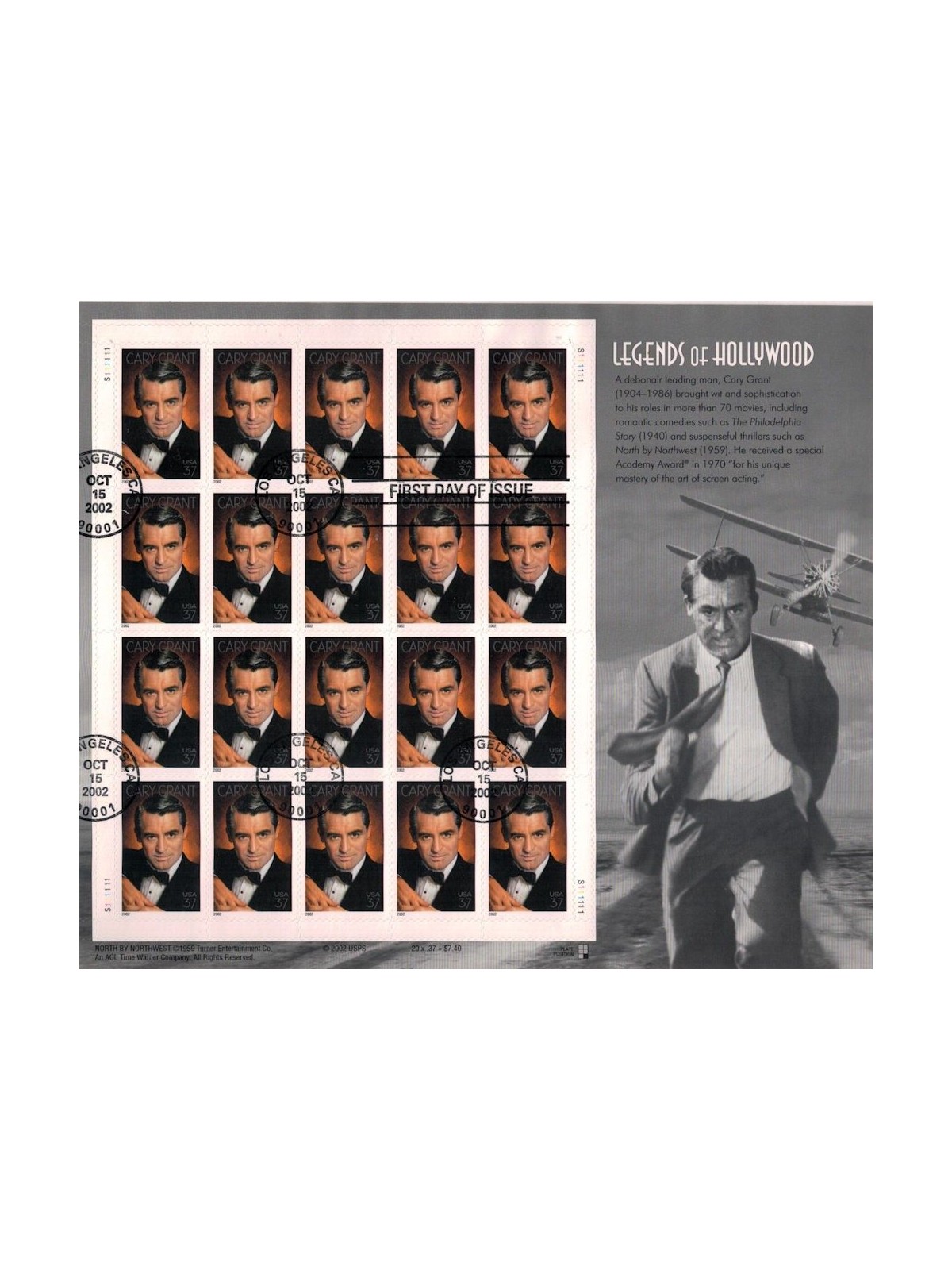 USA 2002 Legends of Hollywood (Cary Grant) MF us