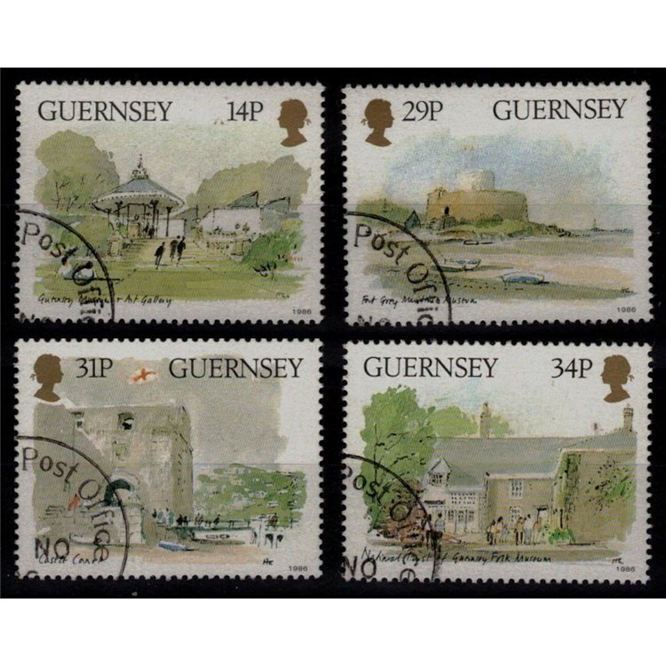 GUERNSEY 1986 National Museums 4v us