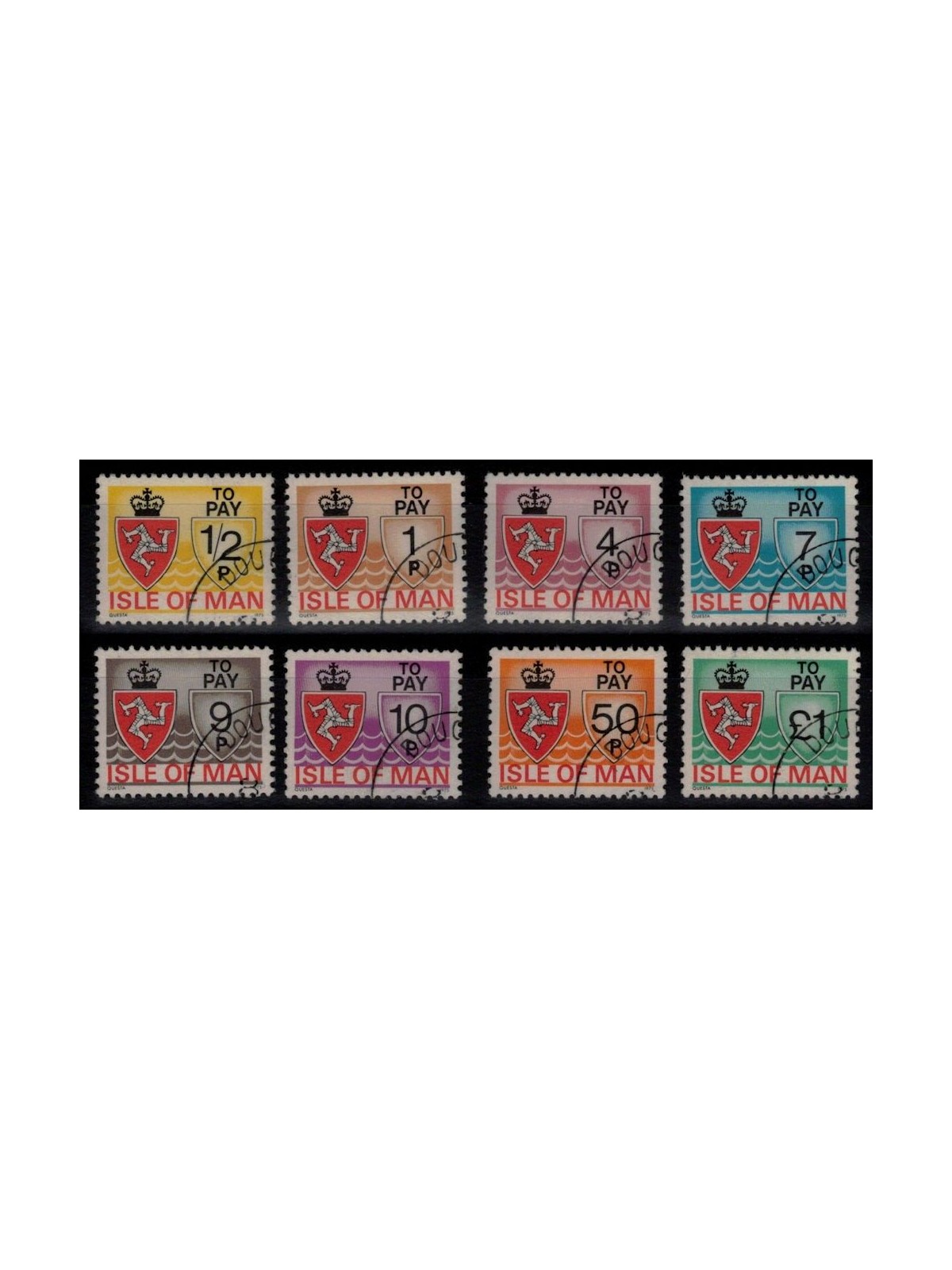MAN 1975 Postage Due 8v us