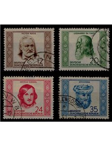 GERMANY DDR 1952 International Personalities 4v us
