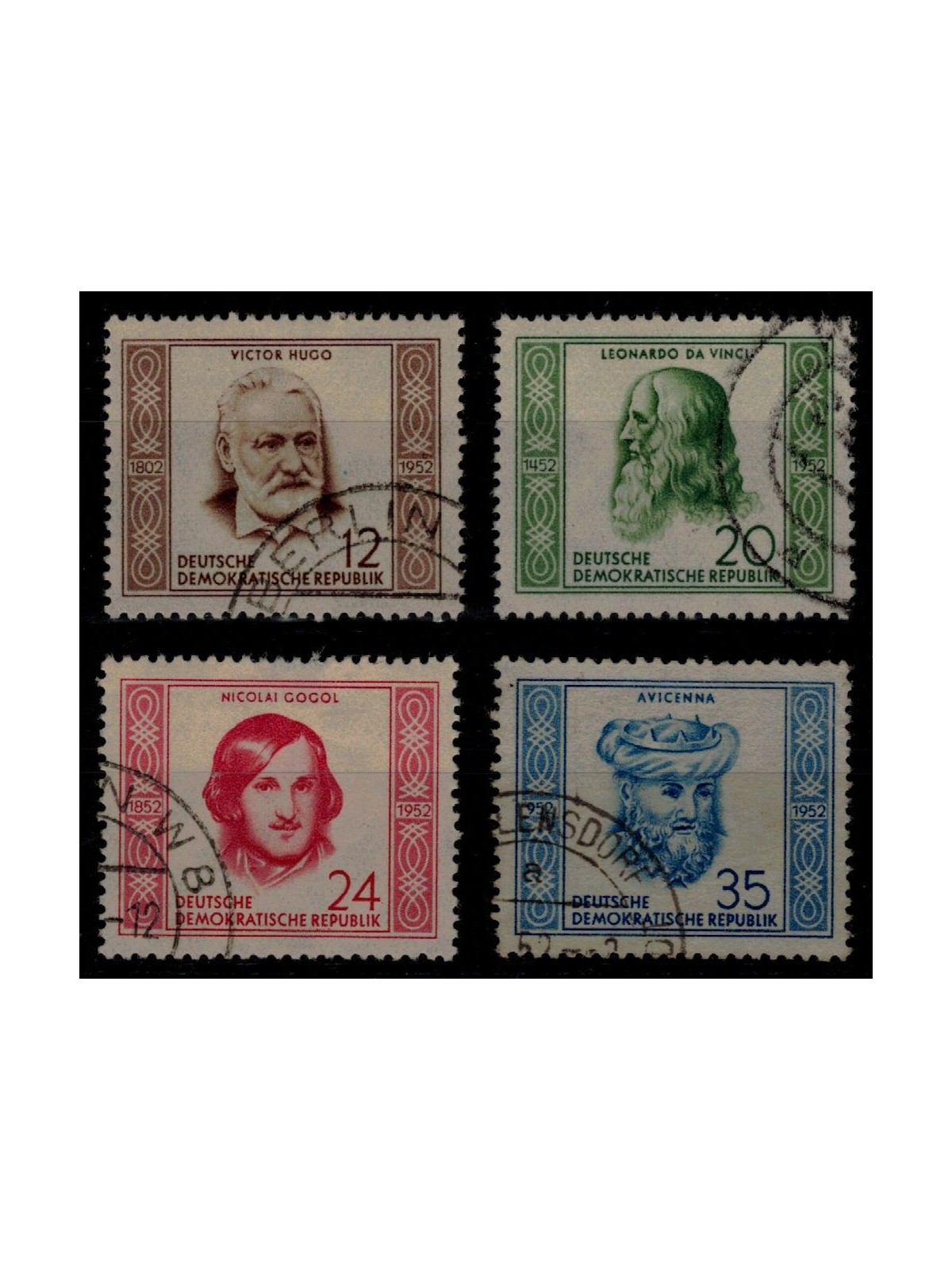 GERMANY DDR 1952 International Personalities 4v us
