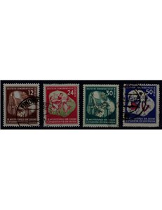 GERMANIA DDR 1951 Festa della Gioventù 4v us