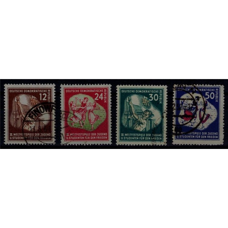 GERMANY DDR 1951 Youth Day 4v us