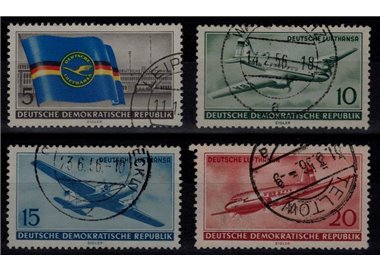 GERMANY DDR 1956 Start of civil flights 4v us