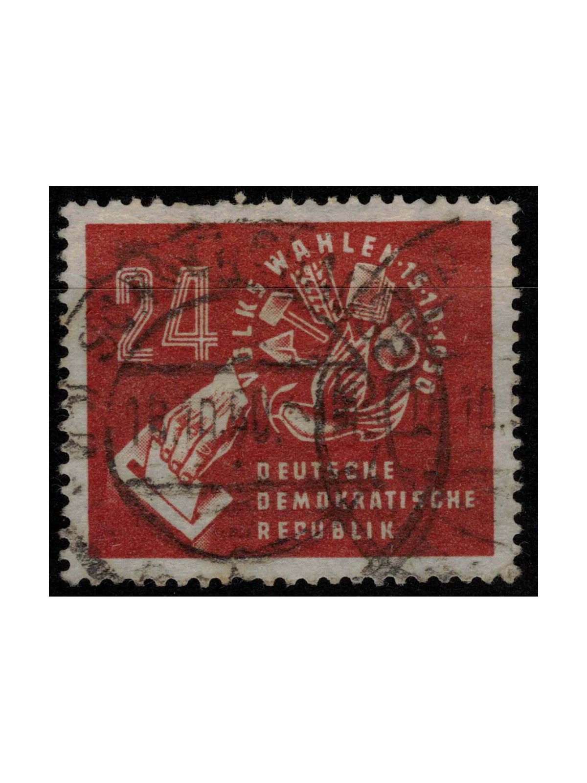 GERMANY DDR 1950 Elections of October 15, 1950