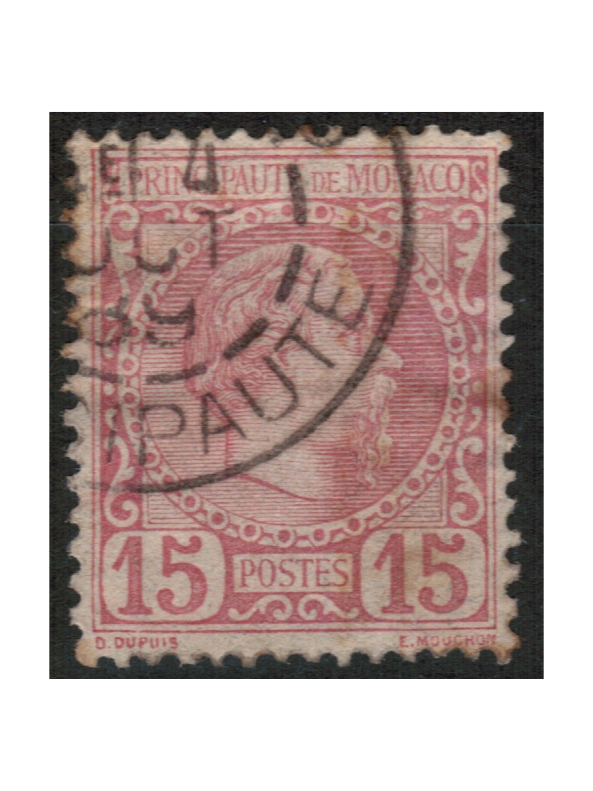 MONACO 1885 Effigy of Prince Charles III 1v us