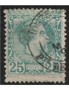 MONACO 1885 Effigy of Prince Charles III 1v us (n.6)