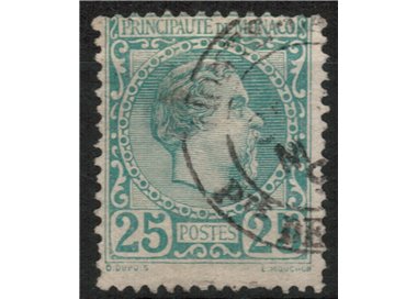 MONACO 1885 Effigy of Prince Charles III 1v us (n.6)
