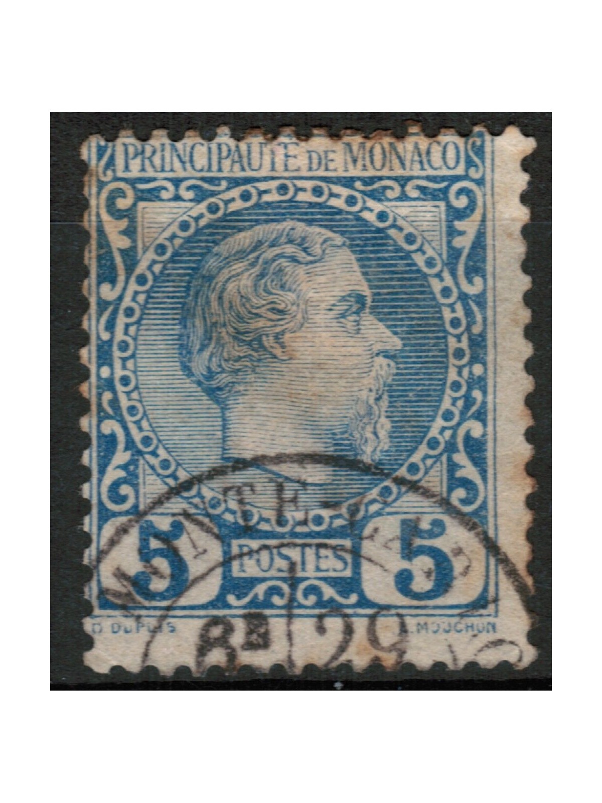 MONACO 1885 Effigy of Prince Charles III 1v us (n.3)