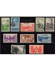 USA 1934 National Parks 10v us