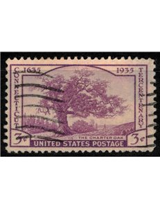 USA 1935 Centennial of Connecticut us