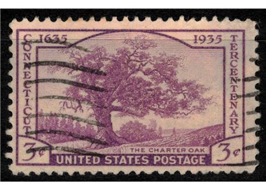 USA 1935 Centennial of Connecticut us