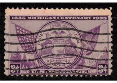USA 1935 Centennial of the State of Michigan us