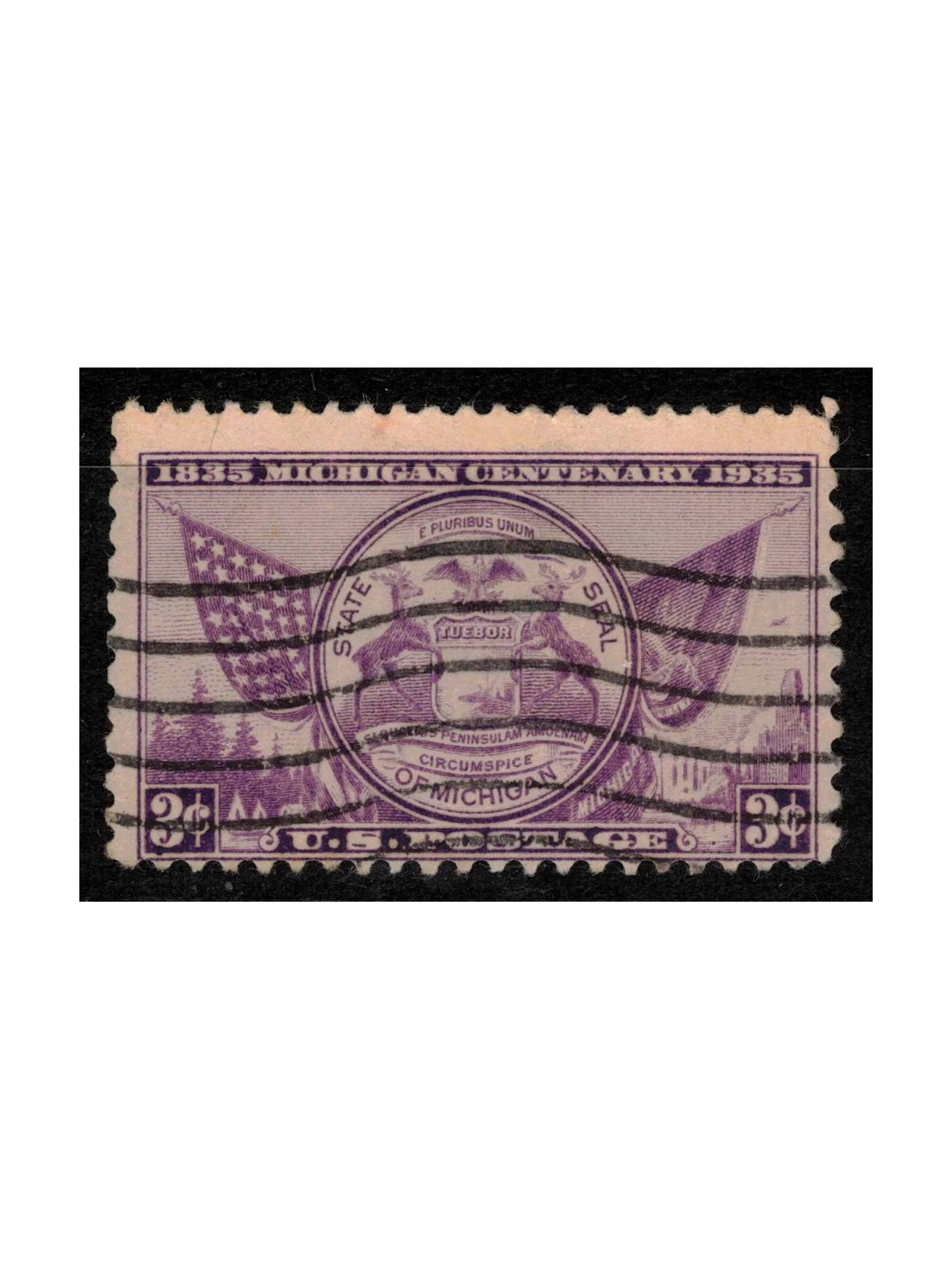 USA 1935 Centennial of the State of Michigan us