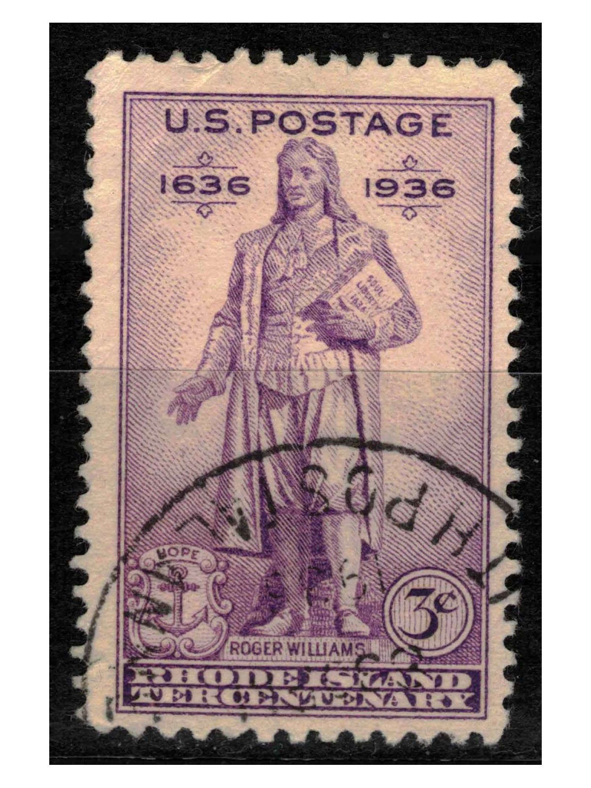 USA 1936 Tricentenario di Rhode Island us