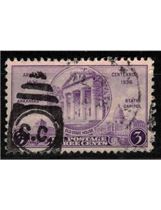 USA 1936 Centenario dello Stato dell'Arkansas us