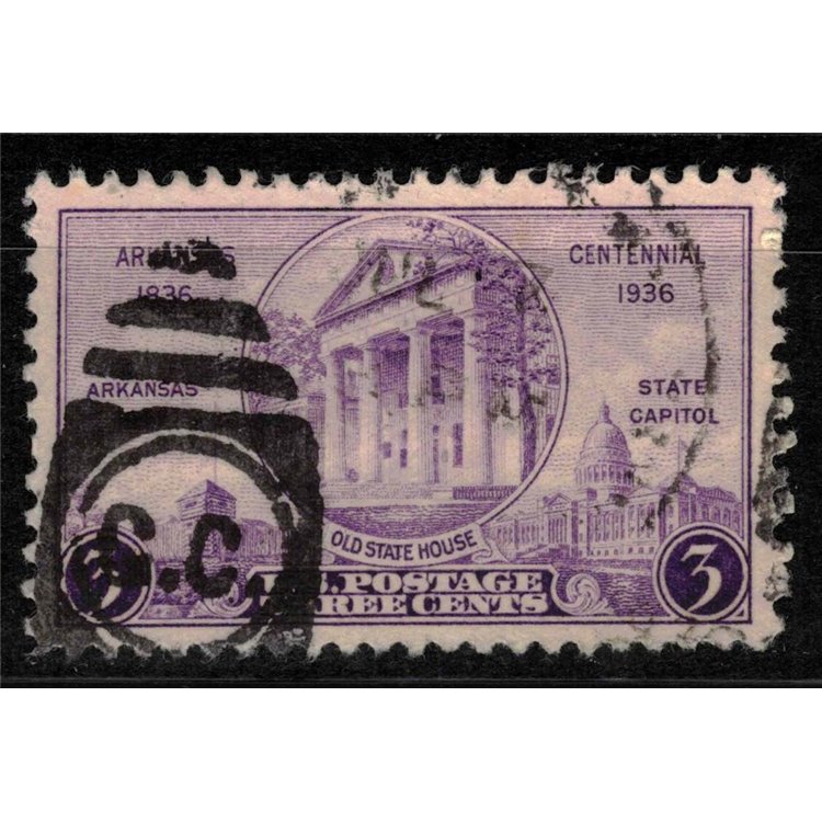 USA 1936 Centenario dello Stato dell'Arkansas us