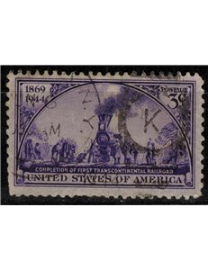 USA 1944 Anniversario della ferrovia transcontinentale us