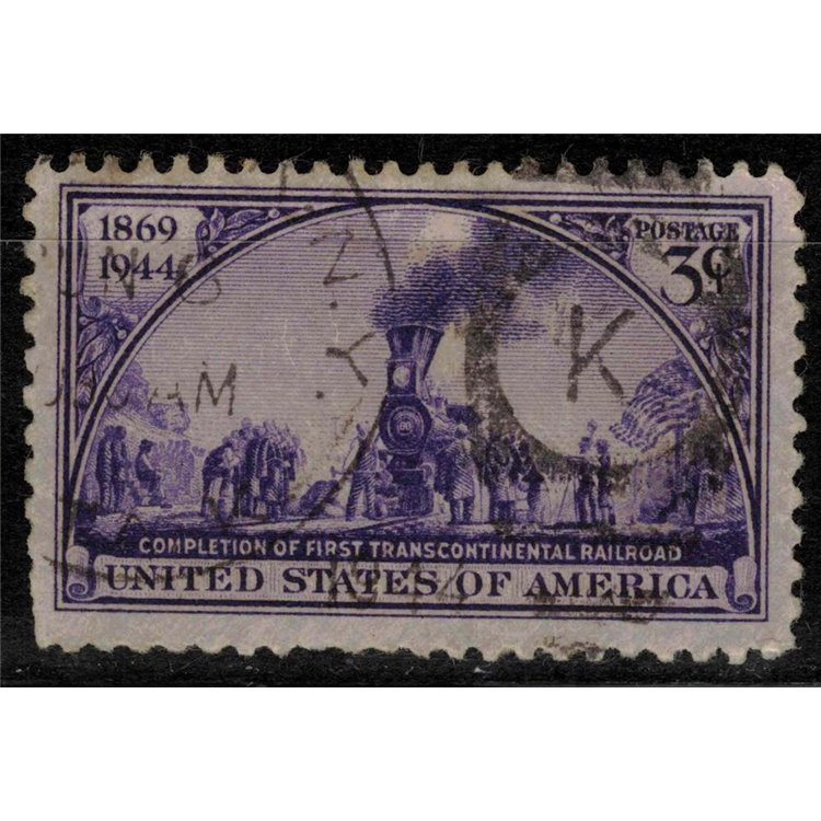 USA 1944 Anniversario della ferrovia transcontinentale us