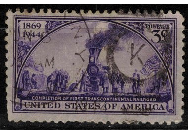 USA 1944 Anniversary of the Transcontinental Railroad