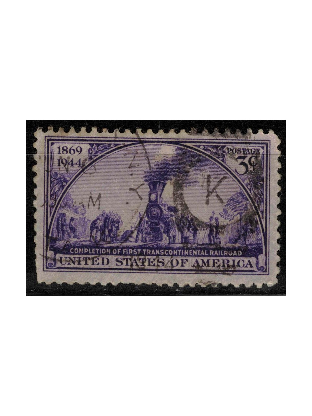 USA 1944 Anniversario della ferrovia transcontinentale us