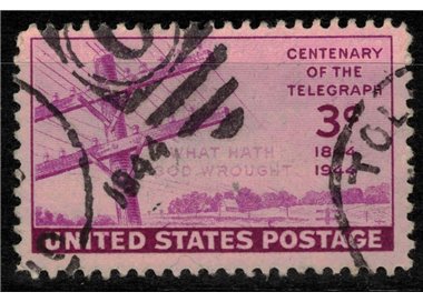 USA 1944 Centenario del telegrafo us