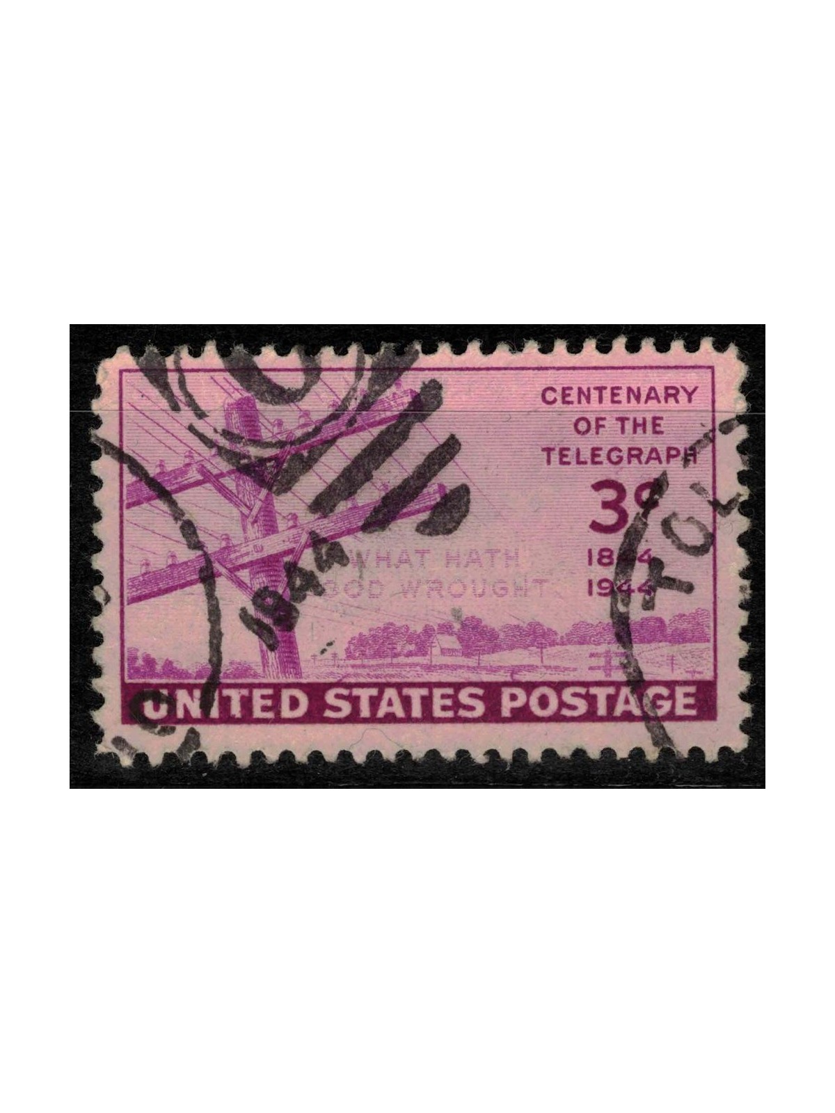 USA 1944 Centenary of the US telegraph