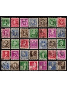 USA 1940 Famous People 35v us