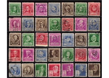USA 1940 Famous People 35v us
