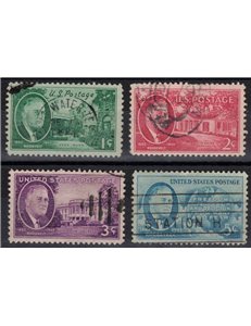 USA 1945 Presidente Roosevelt 4v us