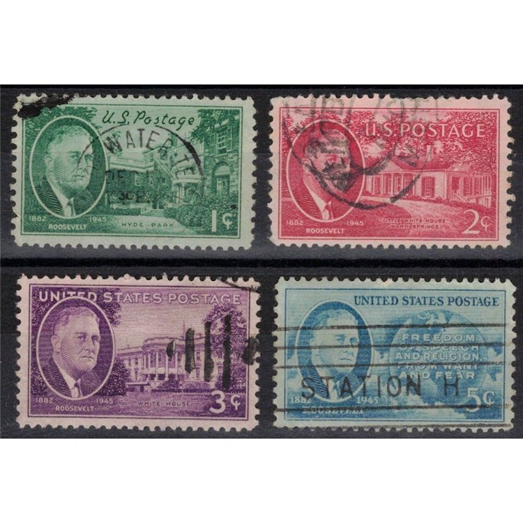 USA 1945 President Roosevelt 4th us