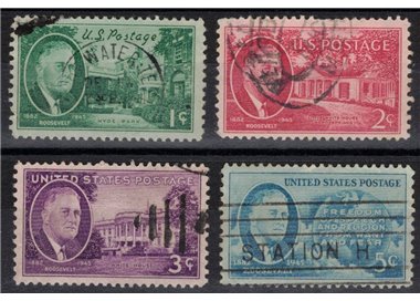 USA 1945 Presidente Roosevelt 4v us