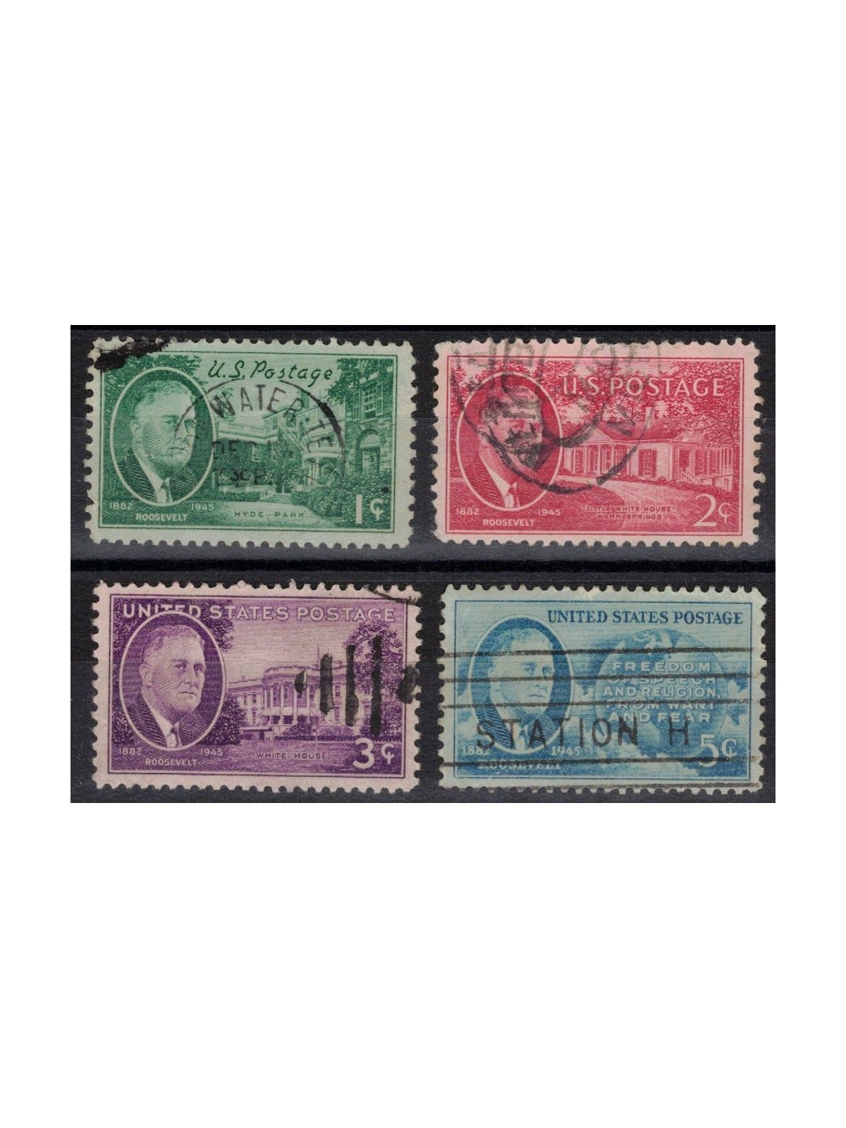 USA 1945 Presidente Roosevelt 4v us