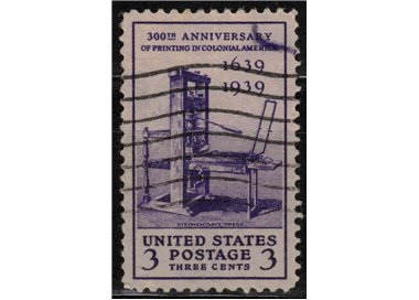 USA 1939 Prima stamperia us