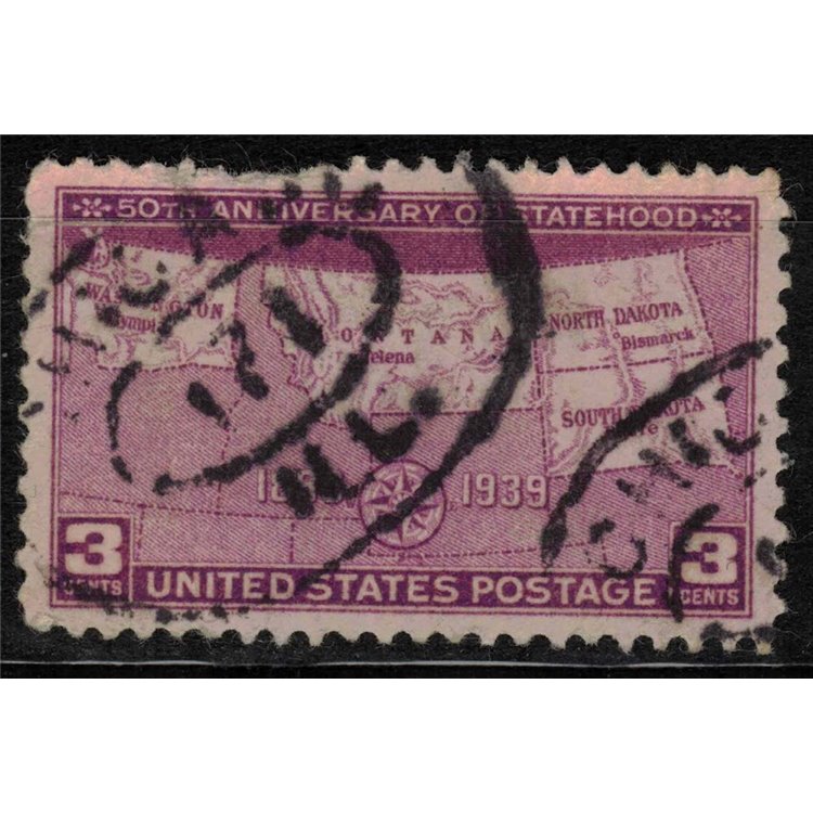 USA 1939 Ammissione North e South Dakota, Montana e Washington us