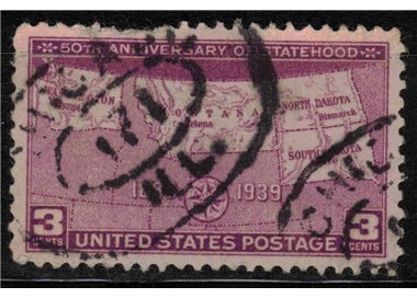 USA 1939 Admission North and South Dakota, Montana and Washington us