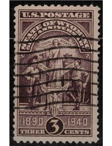 USA 1940 Ammissione dello Wyoming us